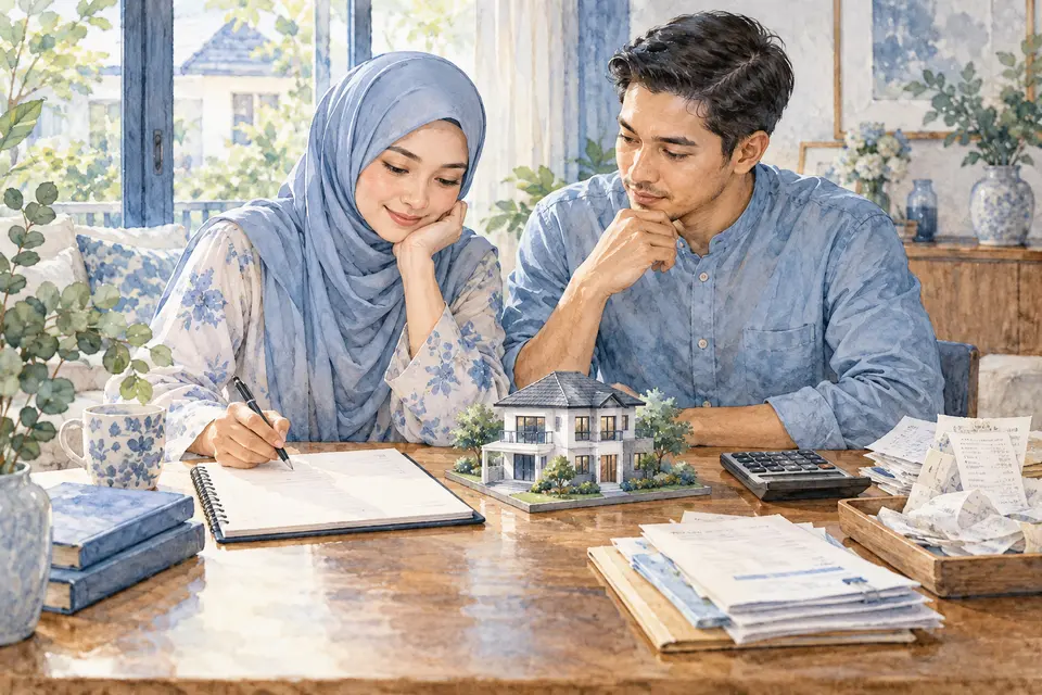Aset, hutang dan dokumen untuk mengenal pasti pusaka bersih.