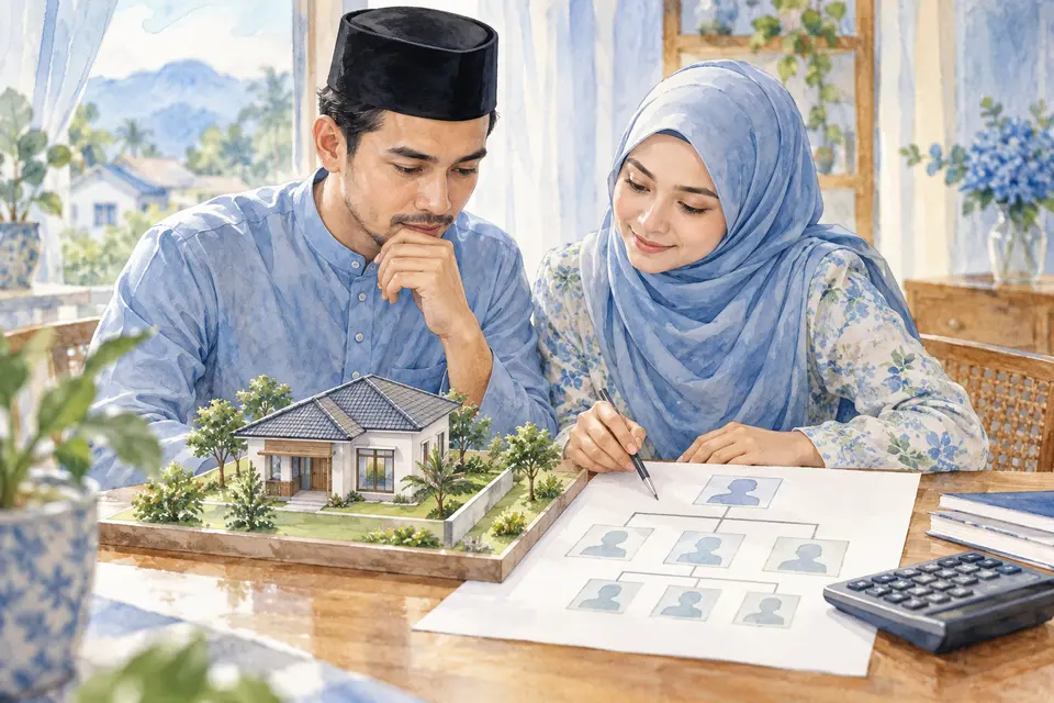 Nilai rumah dan tanah dalam pengiraan anggaran pusaka.
